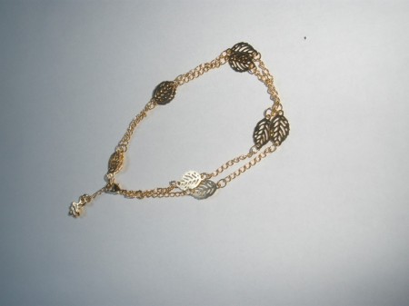 Pulseira "folhas vazadas"